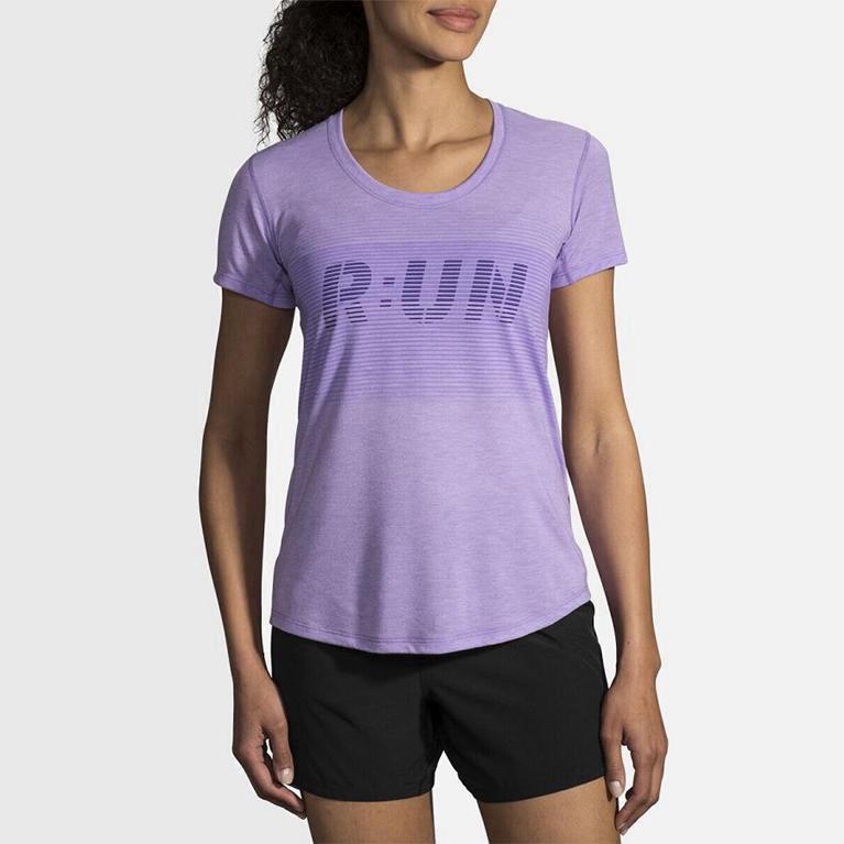 Brooks Distance Graphic - Camiseta Sin Mangas Mujer - Moradas (JT5834716)